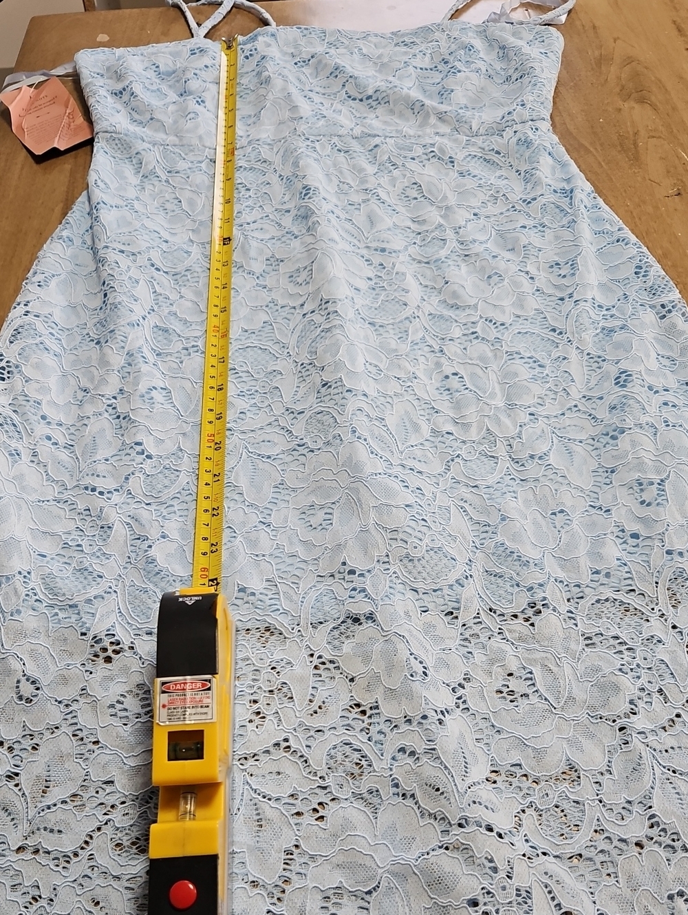 BHLDN Anthropologie Maria Lace Midi Dress Light Blue Size M - Picture 11 of 14